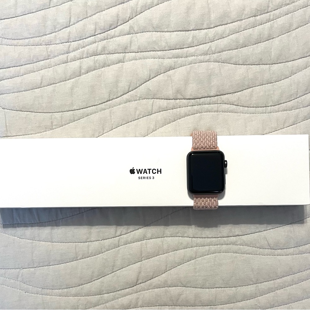 Apple Watch Series 3 with Pink Band